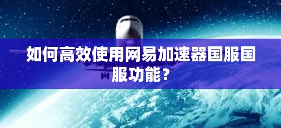 如何高效使用网易加速器国服国服功能？
