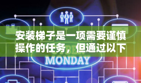 安装梯子是一项需要谨慎操作的任务，但通过以下步骤可以确保其安全和稳定