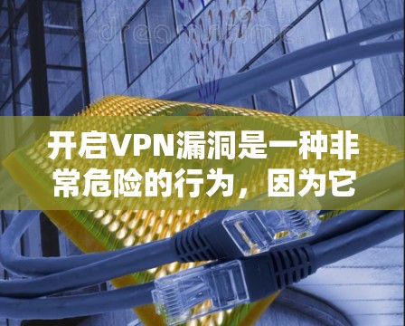 开启VPN漏洞是一种非常危险的行为，因为它可能对个人和网络造成严重威胁。以下是一些关键建议，帮助您更好地保护自己的网络和数据