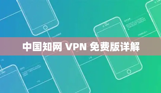 中国知网 VPN 免费版详解 中国知网 VPN 免费版详解