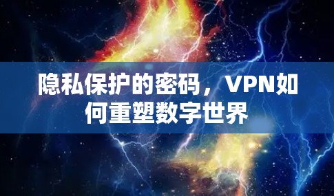 隐私保护的密码，VPN如何重塑数字世界
