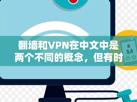 翻墙和VPN在中文中是两个不同的概念，但有时候可能会混淆。以下是关于这两个概念的详细解释