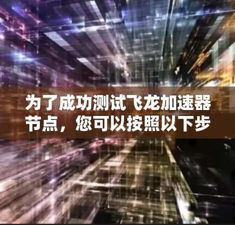 为了成功测试飞龙加速器节点，您可以按照以下步骤进行操作