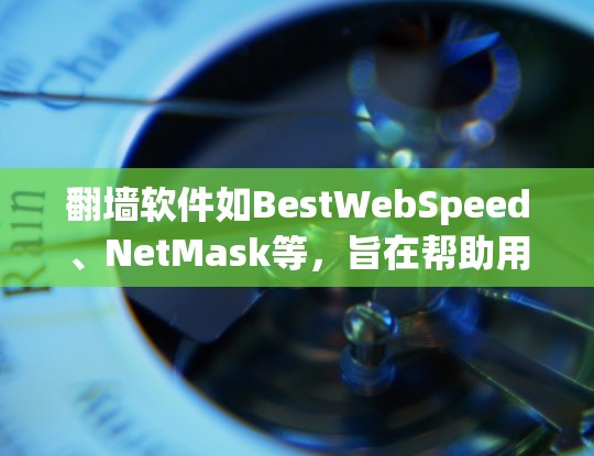 翻墙软件如BestWebSpeed、NetMask等，旨在帮助用户访问WWW连接的网站或服务器。以下是对这些软件的详细介绍