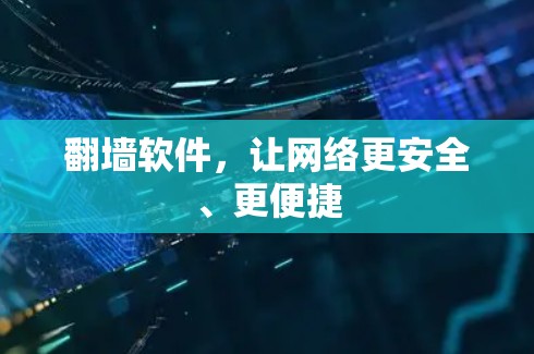 翻墙软件，让网络更安全、更便捷