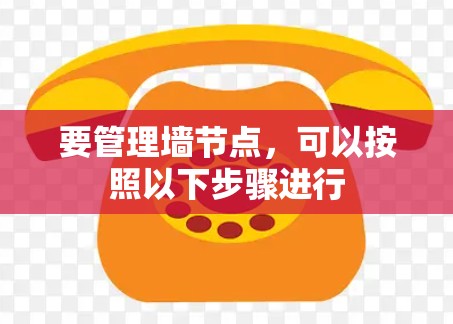 要管理墙节点,可以按照以下步骤进行 要管理墙节点,可以按照以下步骤进行