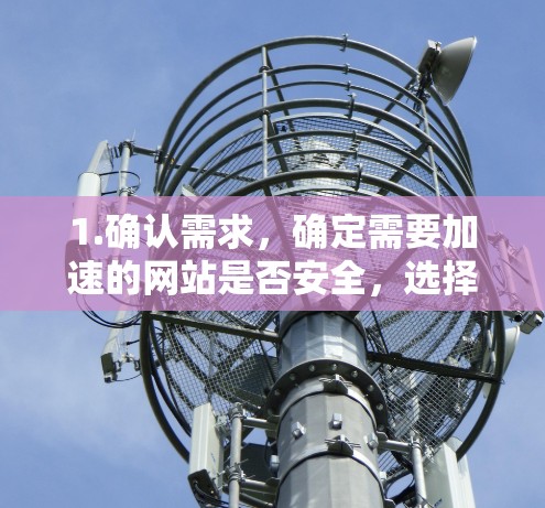 1.确认需求，确定需要加速的网站是否安全，选择合适的加速器和参数