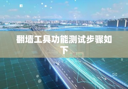 翻墙工具功能测试步骤如下 翻墙工具功能测试步骤如下