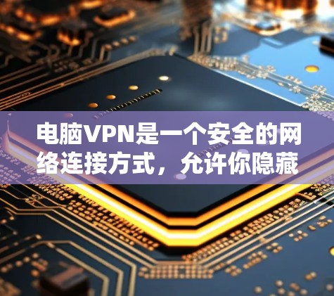 电脑VPN是一个安全的网络连接方式,允许你隐藏个人数据和视频内容,以保护隐私。以下是一个详细的步骤指南,帮助你安全地使用电脑VPN 电脑VPN是一个安全的网络连接方式,允许你隐藏个人数据和视频内容,以保护隐私。以下是一个详细的步骤指南,帮助你安全地使用电脑VPN