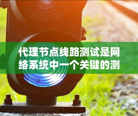 代理节点线路测试是网络系统中一个关键的测试阶段，旨在评估代理节点在不同网络环境中运行的性能和稳定性。以下是对代理节点线路测试的详细总结和步骤说明
