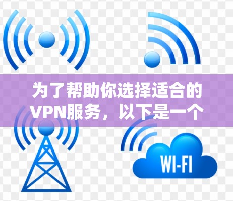 为了帮助你选择适合的VPN服务，以下是一个详细且结构化的指南，涵盖选择、使用和安全注意事项